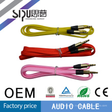 SIPU factory price colorful gold connector 3.5mm av cable audio vedio cable